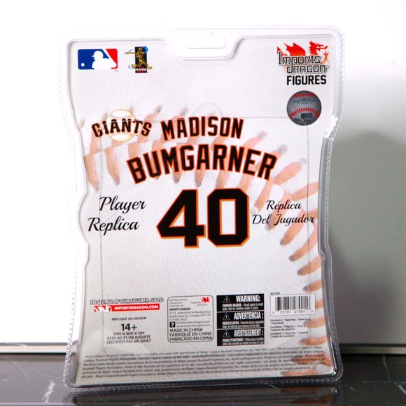 Madison Bumgarner 6" Baseball Figurine by Import Dragon Sealed-Cy Young Winner! - Picture 2 of 6